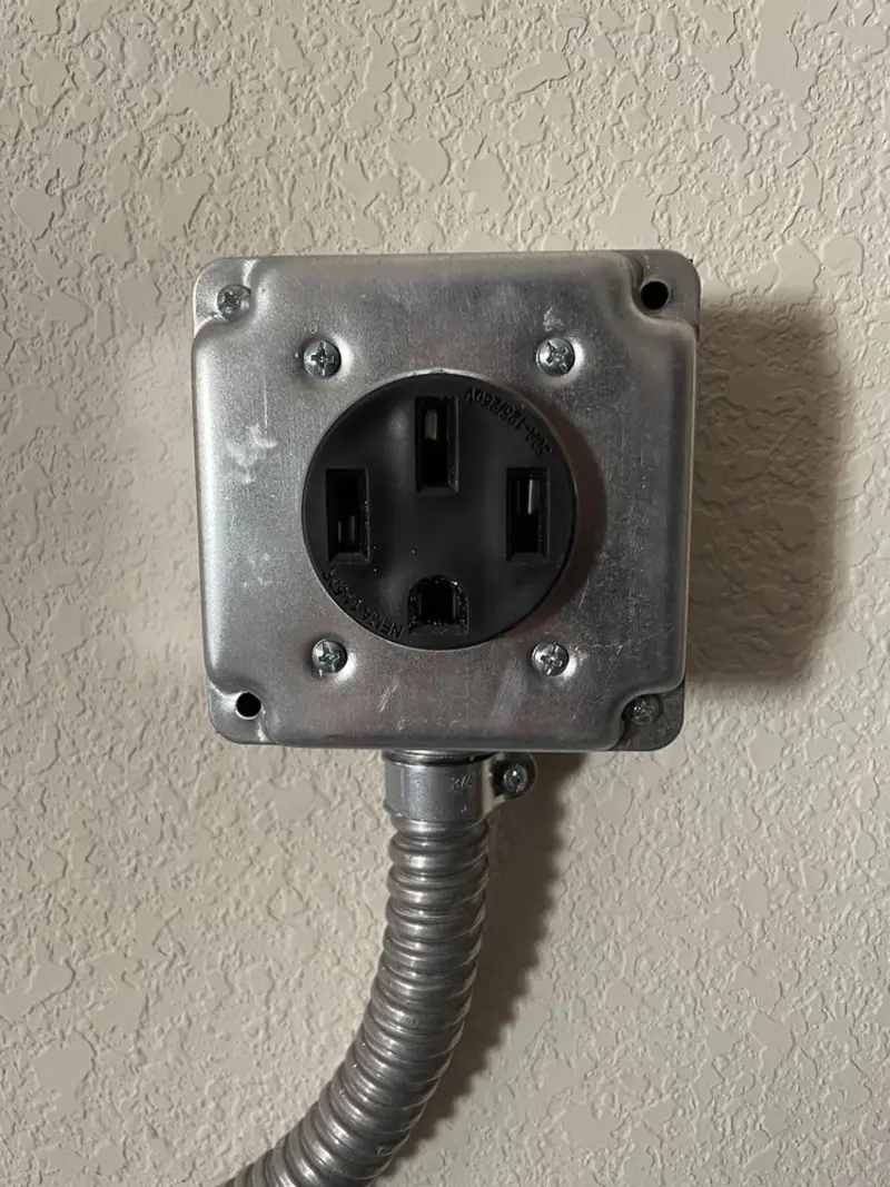 NEMA 14-50 outlet installed for Smart Home Electrical in Turpin Hills